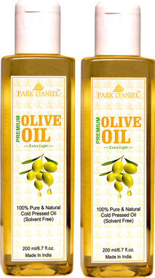 PARK DANIEL Pure Olive Oil Combo of 2 bottles of 200 ml(400 ml)(400 ml)
