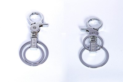 

SDS 2 Premium Silver Colour Metallic Key Chains Rings Key Chain