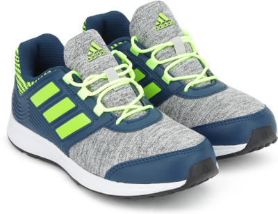 

ADIDAS Boys Lace Running Shoes(Grey, Silvmt/blunit/syello