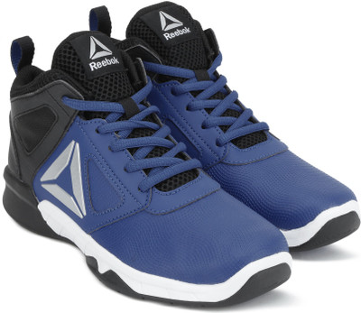 REEBOK Boys Lace Basketball Shoes(Blue, Vital blue/black/silver