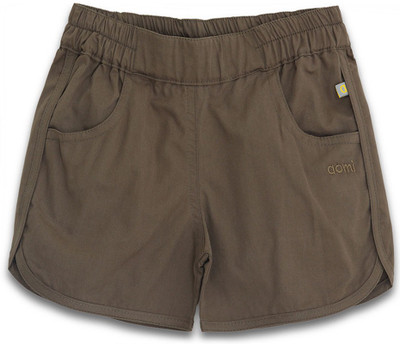 

Aomi Short For Girls Casual Solid Cotton(Brown, Pack of 1