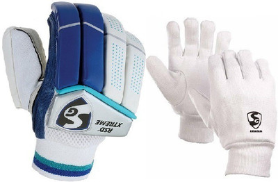 

SG Combo Of Two ,One Pair Of 'Rsd Xtreme' (Light Weight) batting Gloves And One Pair Of 'League' Inner Gloves (Youth) (Color On Availability)- Cricket Kit