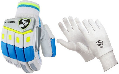 

SG Combo of Two, One Pair of 'Litevate' (Lightweight) Batting Glove and One Pair of 'Club' Inner Glove (Youth) (Color On Availability) - Cricket Kit