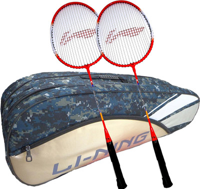 

Li-Ning ABDK122 Smash XP 709 Combo (ABDK122 Badminton Kitbag + 709 Badminton Racquet, set of 2) - Camouflage Blue Bag Badminton Kit