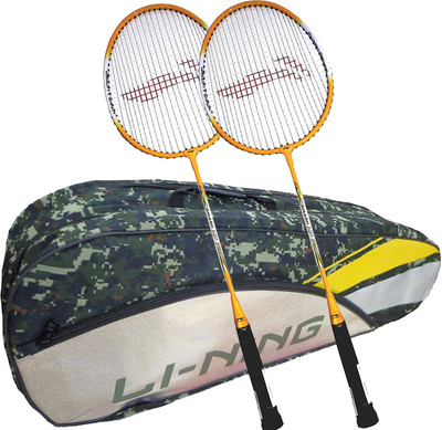 

Li-Ning ABDK122 Smash XP 710 Combo (ABDK122 Badminton Kitbag + 710 Badminton Racquet, set of 2) - Camouflage Green Bag Badminton Kit