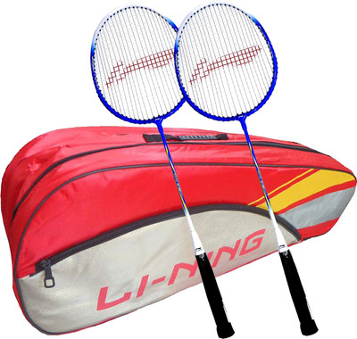 

Li-Ning ABDK122 Smash XP 707 Combo (ABDK122 Badminton Kitbag + 707 Badminton Racquet, set of 2) - Red Bag Badminton Kit