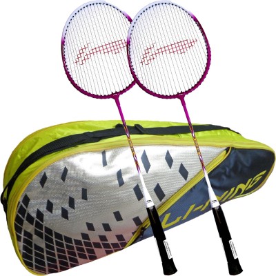 

Li-Ning ABDJ222 Smash XP 708 Combo (ABDJ222 Badminton Kitbag + 708 Badminton Racquet, set of 2) - Yellow Bag Badminton Kit