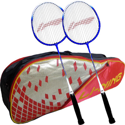 

Li-Ning ABDJ222 Smash XP 707 Combo (ABDJ222 Badminton Kitbag + 707 Badminton Racquet, set of 2) - Red Bag Badminton Kit