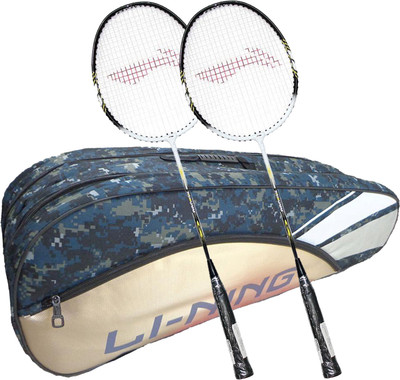 

Li-Ning ABDK122 Smash XP 808 Combo (ABDK122 Badminton Kitbag + 808 Badminton Racquet, set of 2) - Camouflage Blue Bag Badminton Kit
