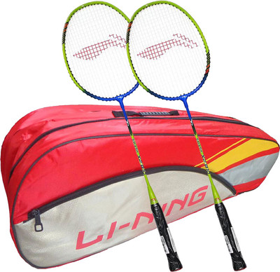 

Li-Ning ABDK122 Smash XP 810 Combo (ABDK122 Badminton Kitbag + 810 Badminton Racquet, set of 2) - Red Bag Badminton Kit