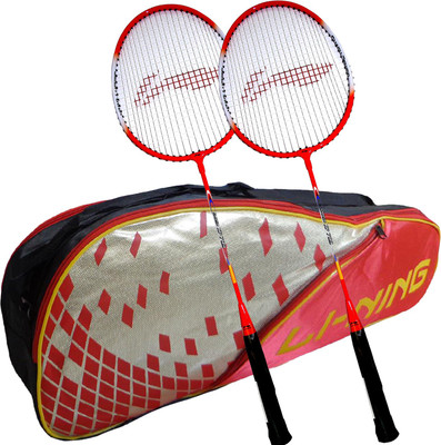 

Li-Ning ABDJ222 Smash XP 709 Combo (ABDJ222 Badminton Kitbag + 709 Badminton Racquet, set of 2) - Red Bag Badminton Kit