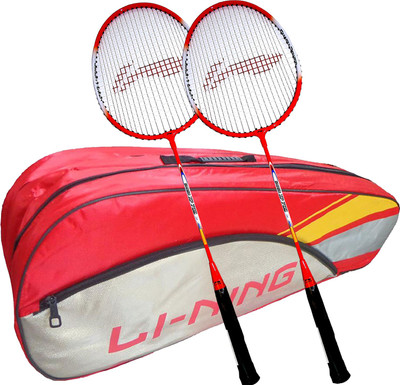 

Li-Ning ABDK122 Smash XP 809 Combo (ABDK122 Badminton Kitbag + 809 Badminton Racquet, set of 2) - Red Bag Badminton Kit