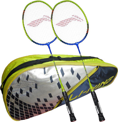

Li-Ning ABDJ222 Smash XP 810 Combo (ABDJ222 Badminton Kitbag + 810 Badminton Racquet, set of 2) - Yellow Bag Badminton Kit