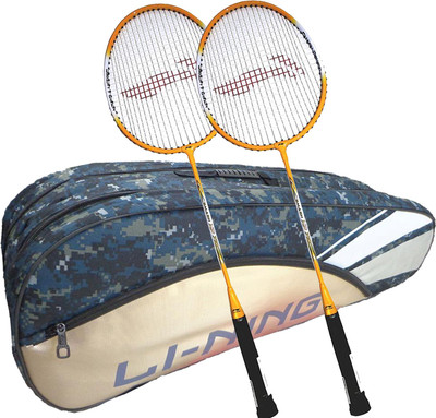 

Li-Ning ABDK122 Smash XP 710 Combo (ABDK122 Badminton Kitbag + 710 Badminton Racquet, set of 2) - Camouflage Blue Bag Badminton Kit
