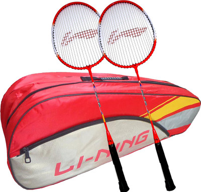 

Li-Ning ABDK122 Smash XP 709 Combo (ABDK122 Badminton Kitbag + 709 Badminton Racquet, set of 2) - Red Bag Badminton Kit