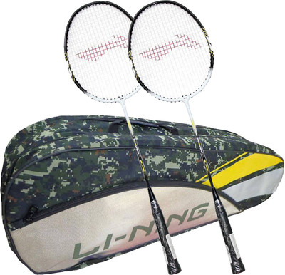 

Li-Ning ABDK122 Smash XP 808 Combo (ABDK122 Badminton Kitbag + 808 Badminton Racquet, set of 2) - Camouflage Green Bag Badminton Kit