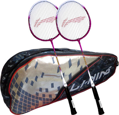 Li-Ning ABDJ222 Smash XP 708 Combo (ABDJ222 Badminton Kitbag + 708 Badminton Racquet, set of 2) - Grey Bag Badminton Kit
