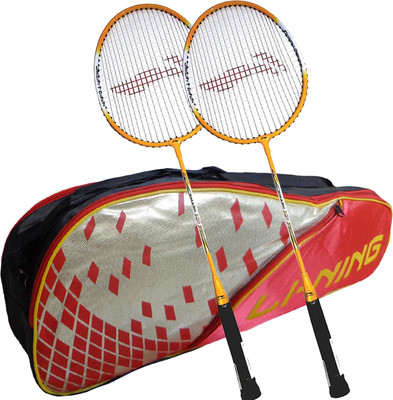 

Li-Ning ABDJ222 Smash XP 710 Combo (ABDJ222 Badminton Kitbag + 710 Badminton Racquet, set of 2) - Red Bag Badminton Kit