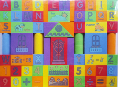 

HEER Eductional Learning 65Pcs Soft Bricks Blocks With Numbers And Alphabets For Your Kids(HCCD ENTERPRISE)(Multicolor)