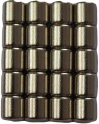 

PERFECT MAGNETS 6 mm x 6 mm Cylinder Multipurpose Office Magnets Pack of 20(Silver)