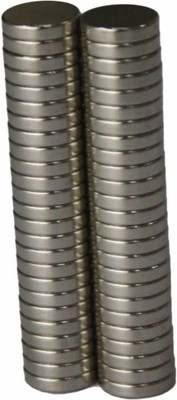 

PERFECT MAGNETS 10 mm x 2 mm Disc Multipurpose Office Magnets Pack of 25(Silver)