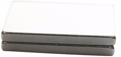 

PERFECT MAGNETS 40 mm x 25 mm x 4 mm Rectangular Multipurpose Office Magnets Pack of 2(Silver)
