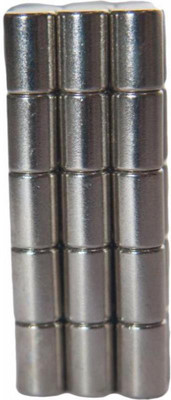 

PERFECT MAGNETS 4 mm x 6 mm Cylinder Multipurpose Office Magnets Pack of 25(Silver)