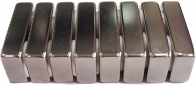 

PERFECT MAGNETS 40 mm x 20 mm x 10 mm Rectangular Multipurpose Office Magnets Pack of 8(Silver)