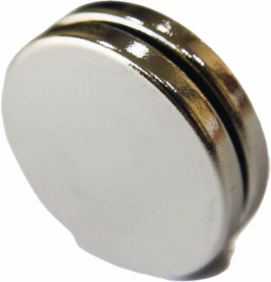 

PERFECT MAGNETS 30 mm x 4 mm Disc Multipurpose Office Magnets Pack of 2(Silver)