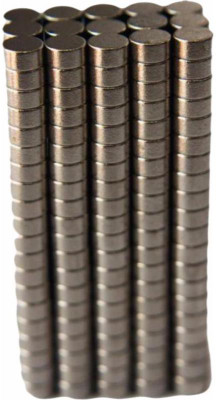 

PERFECT MAGNETS 3 mm x 1.5 mm Disc Multipurpose Office Magnets Pack of 25(Silver)