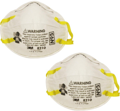 

3M pack of 2 Particulate Respirator 8210, N95 Mask, NIOSH Approved 8210-MSK Mask and Respirator