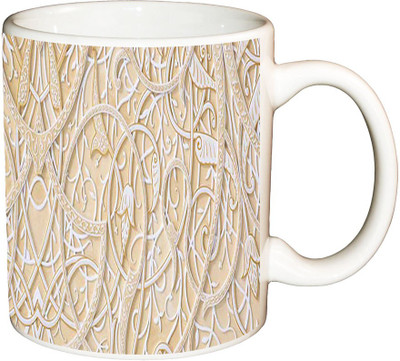 

ShopBuzz Stone Pattern Printed Coffee Ceramic Mug(350 ml), Multicolor