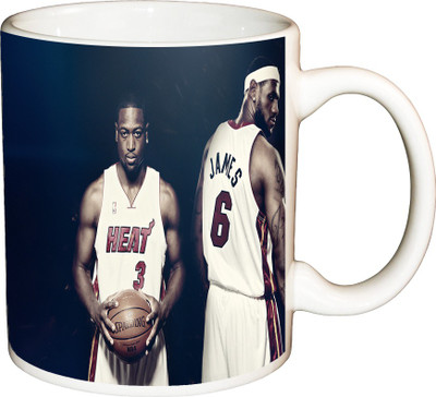 

ShopBuzz heat jems Printed Coffee Ceramic Mug(350 ml), Multicolor