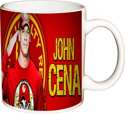 

ShopBuzz John Cena Printed Coffee Ceramic Mug(350 ml), Multicolor