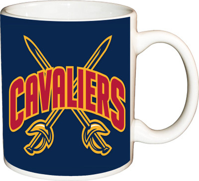 

ShopBuzz Cavaliers Printed Coffee Ceramic Mug(350 ml), Multicolor