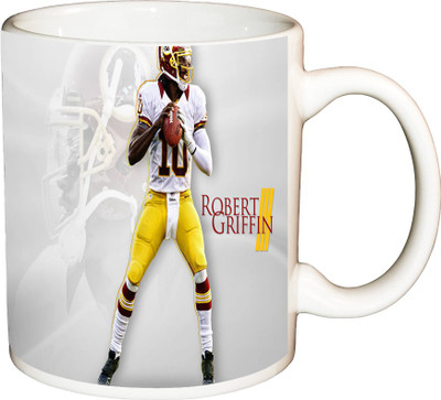 

ShopBuzz Robert Griffin Printed Coffee Ceramic Mug(350 ml), Multicolor
