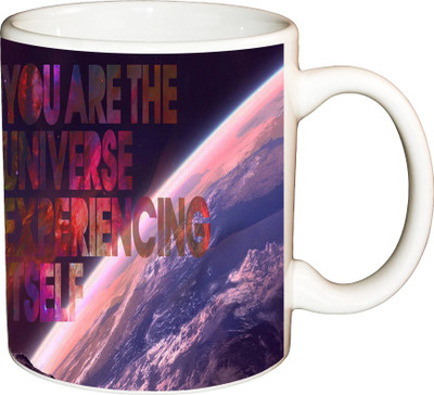 

ShopBuzz You Are The Universe Printed Coffee Ceramic Mug(350 ml), Multicolor