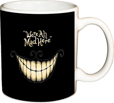 

ShopBuzz We Are All Made Here Printed Coffee Ceramic Mug(350 ml), Multicolor