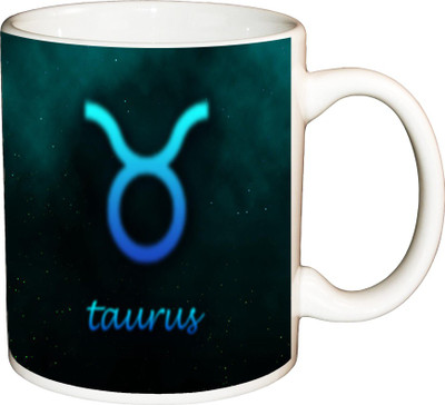

ShopBuzz Zodiac Taurus Printed Coffee Ceramic Mug(350 ml), Multicolor