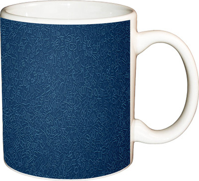 

ShopBuzz Font Taxture Printed Coffee Ceramic Mug(350 ml), Multicolor