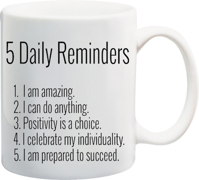 

ME&YOU Motivational Quote- SS-MU-01 Ceramic Mug(325 ml), White