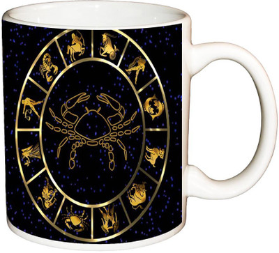

ShopBuzz Zodiac Scorpio Printed Coffee Ceramic Mug(350 ml), Multicolor