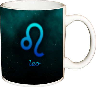

ShopBuzz Zodiac Leo Printed Coffee Ceramic Mug(350 ml), Multicolor