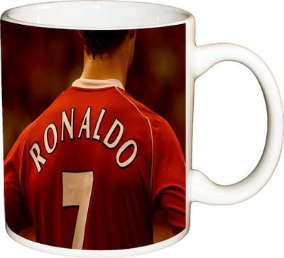 

ShopBuzz Ronaldo 7 Printed Coffee Ceramic Mug(350 ml), Multicolor