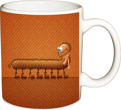 

ShopBuzz Little Problem Printed Coffee Ceramic Mug(350 ml), Multicolor
