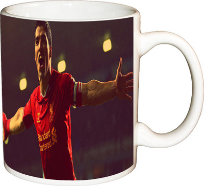 

ShopBuzz Standards open Hand Printed Coffee Ceramic Mug(350 ml), Multicolor