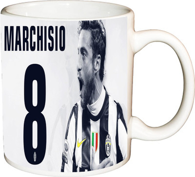 

ShopBuzz Marchisio Printed Coffee Ceramic Mug(350 ml), Multicolor