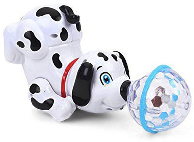 

Royle Katoch Dancing Dalmatian Dog with Flashing Lights + Music(White, Black)