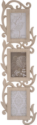 

EZ Life Acrylic Photo Frame(White, 3 Photos)