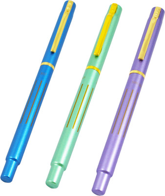 

Auteur Special edition Beautiful Vibrant Colours Slim Nib Gift Pen Fountain Pen(Pack of 3)